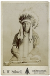 Sioux Chief High Bear 19th Century Cabinet Photo by Lucien W. Stilwell
